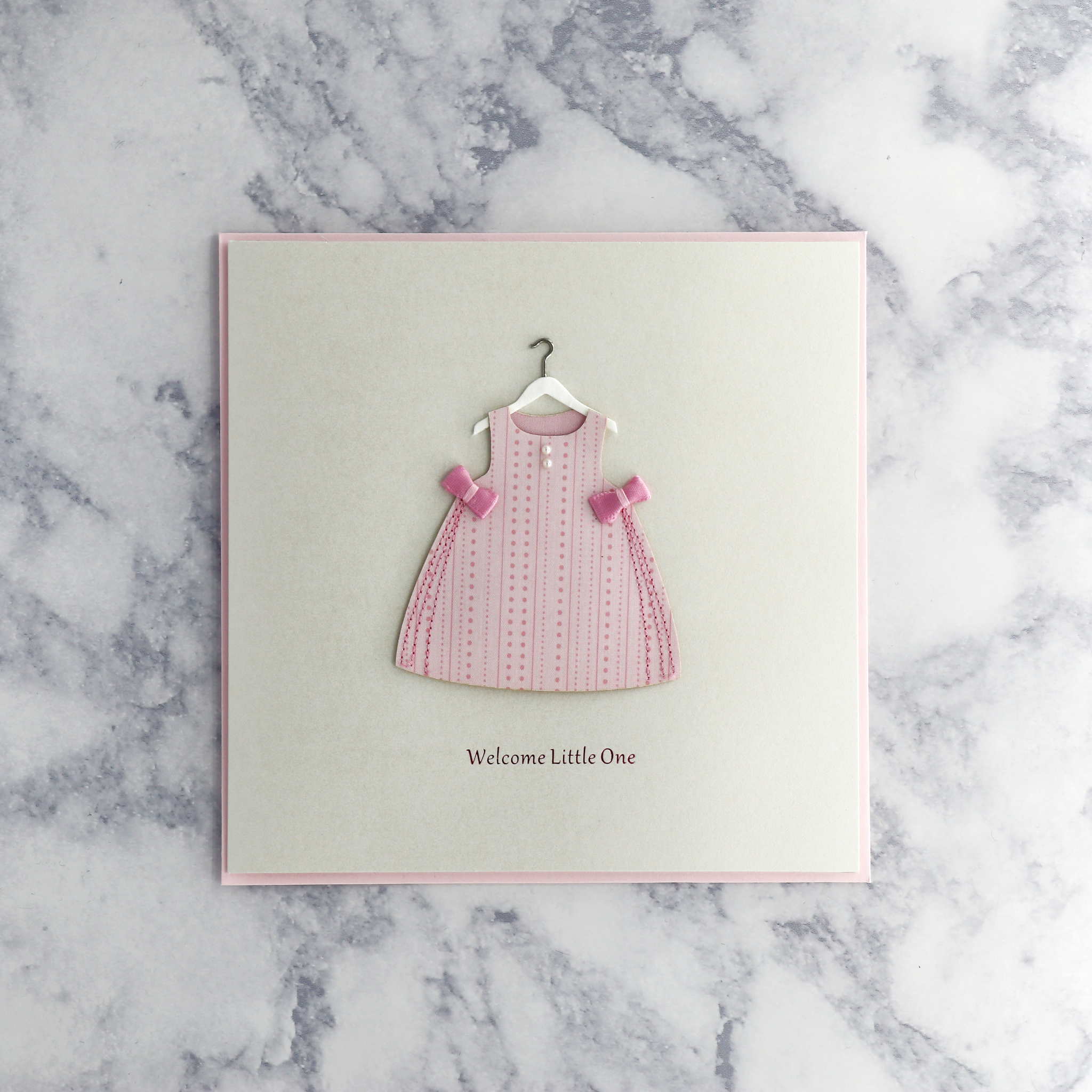 Classic Girl Outfit New Baby Card