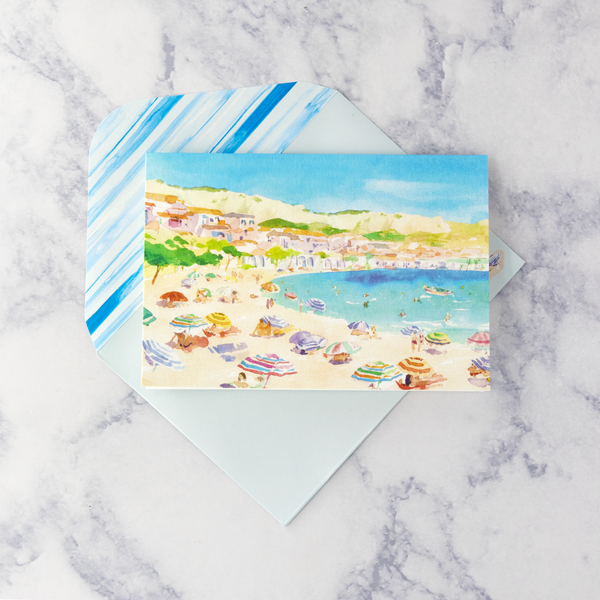 Coastal Beach Scene Boxed Notes (Set of 14)