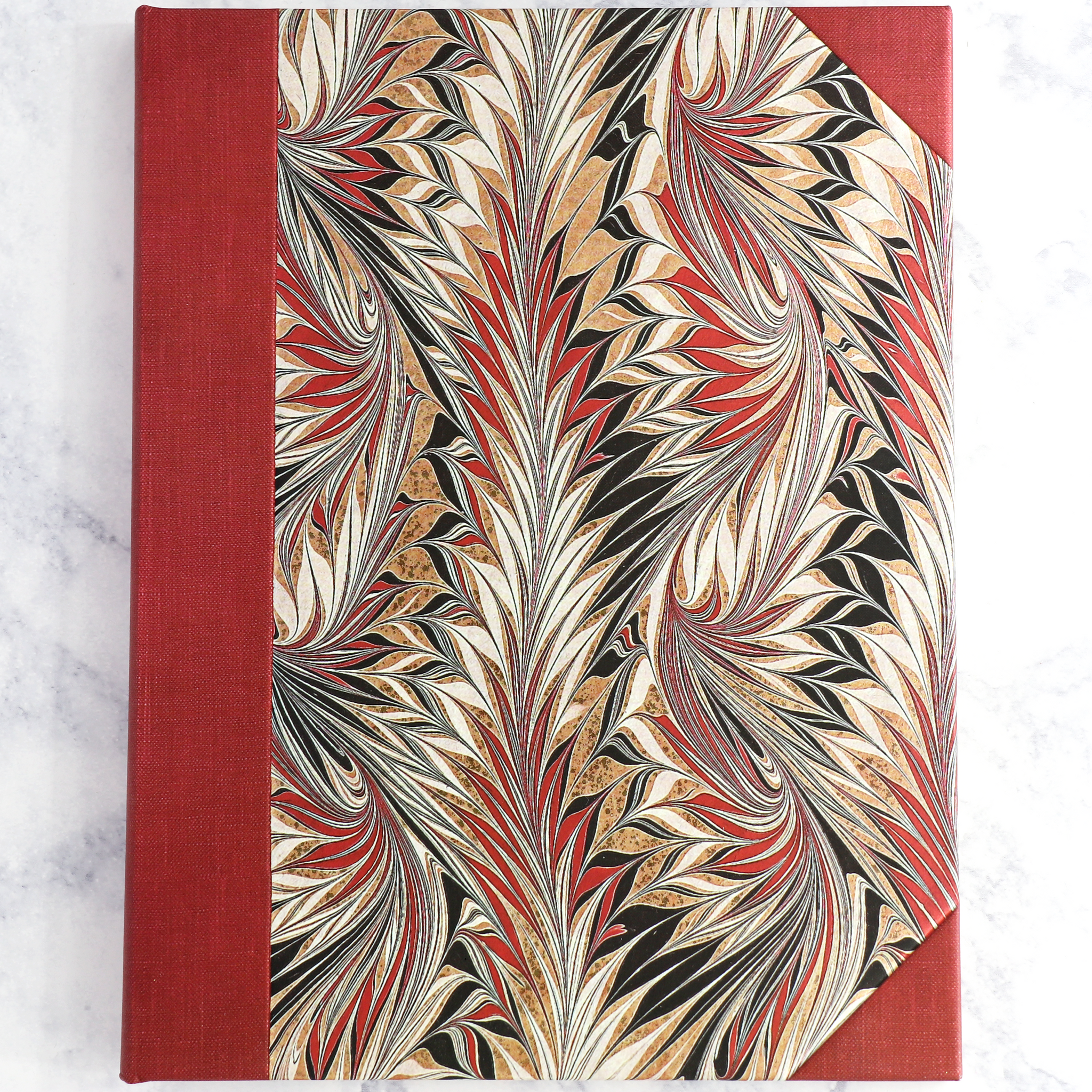 Cockerell Marbled Paper Rubedo Lined Ultra Hardcover Journal