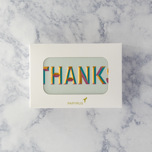 Colorful Beveled Thank You Boxed Notes (Set of 16)