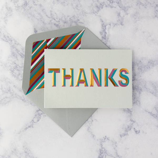 Colorful Beveled Thank You Boxed Notes (Set of 16)