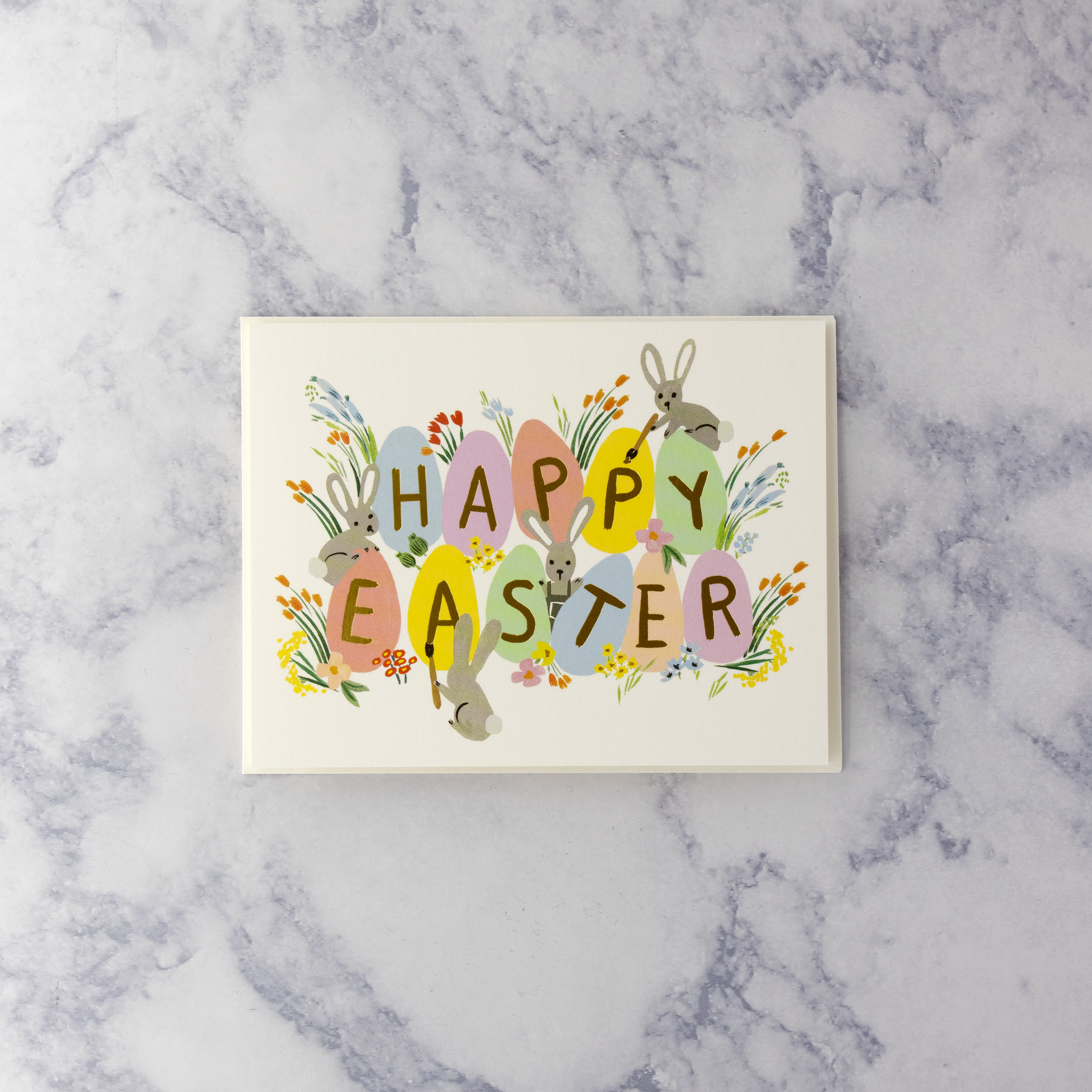 Colorful Eggs Easter Card