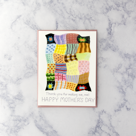 Colorful Quilt Mother's Day Card