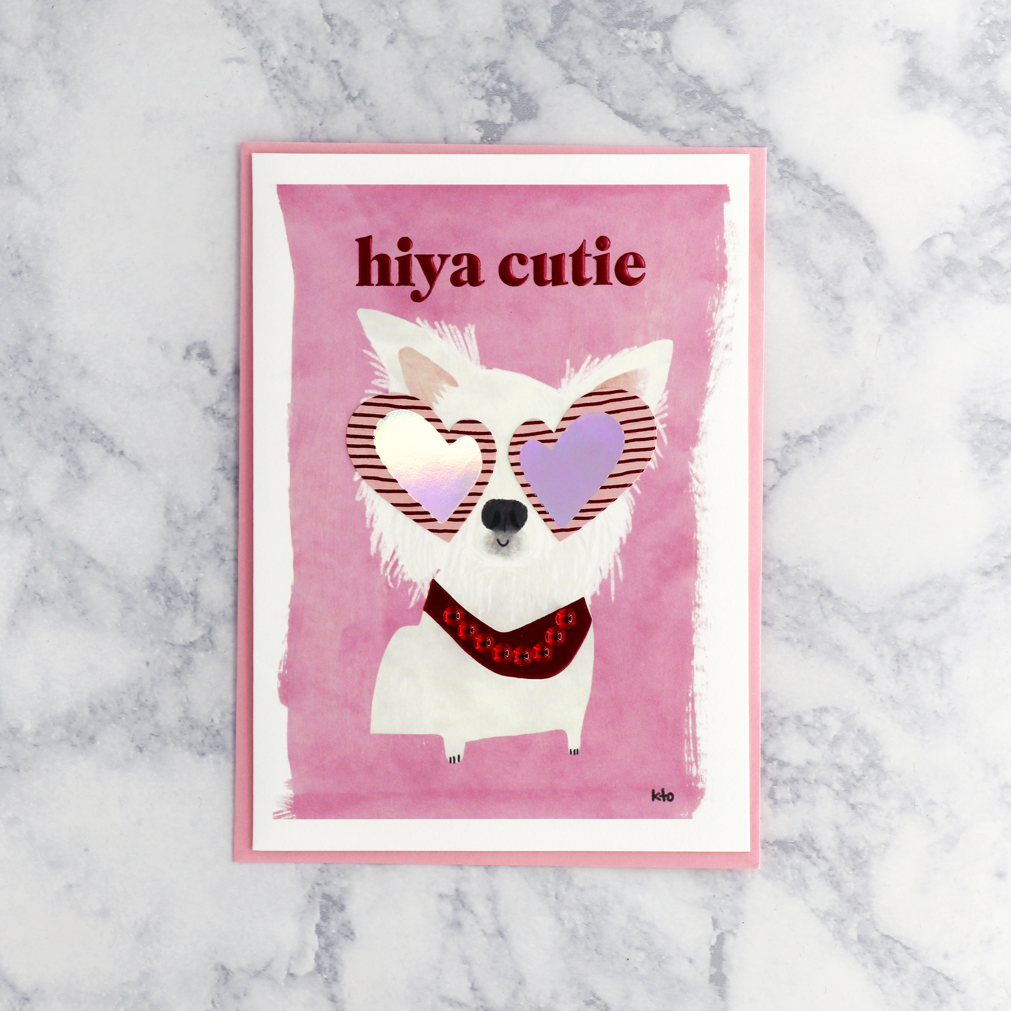 Cutie Dog Valentine’s Day Card
