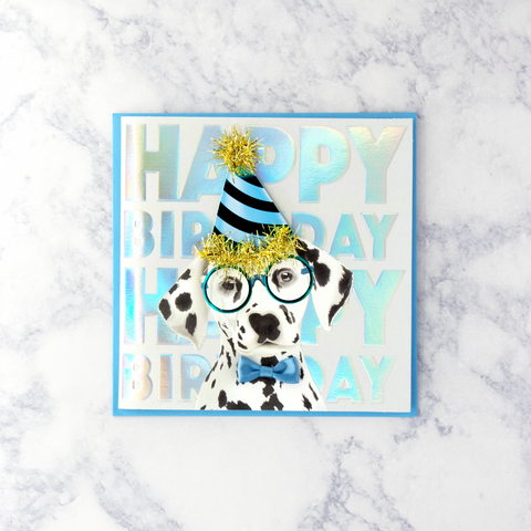 Dalmatian Party Birthday Card