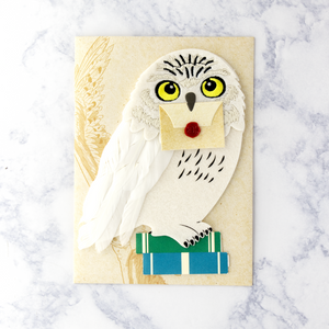 Die-Cut Hedwig Owl (Harry Potter) Blank Card