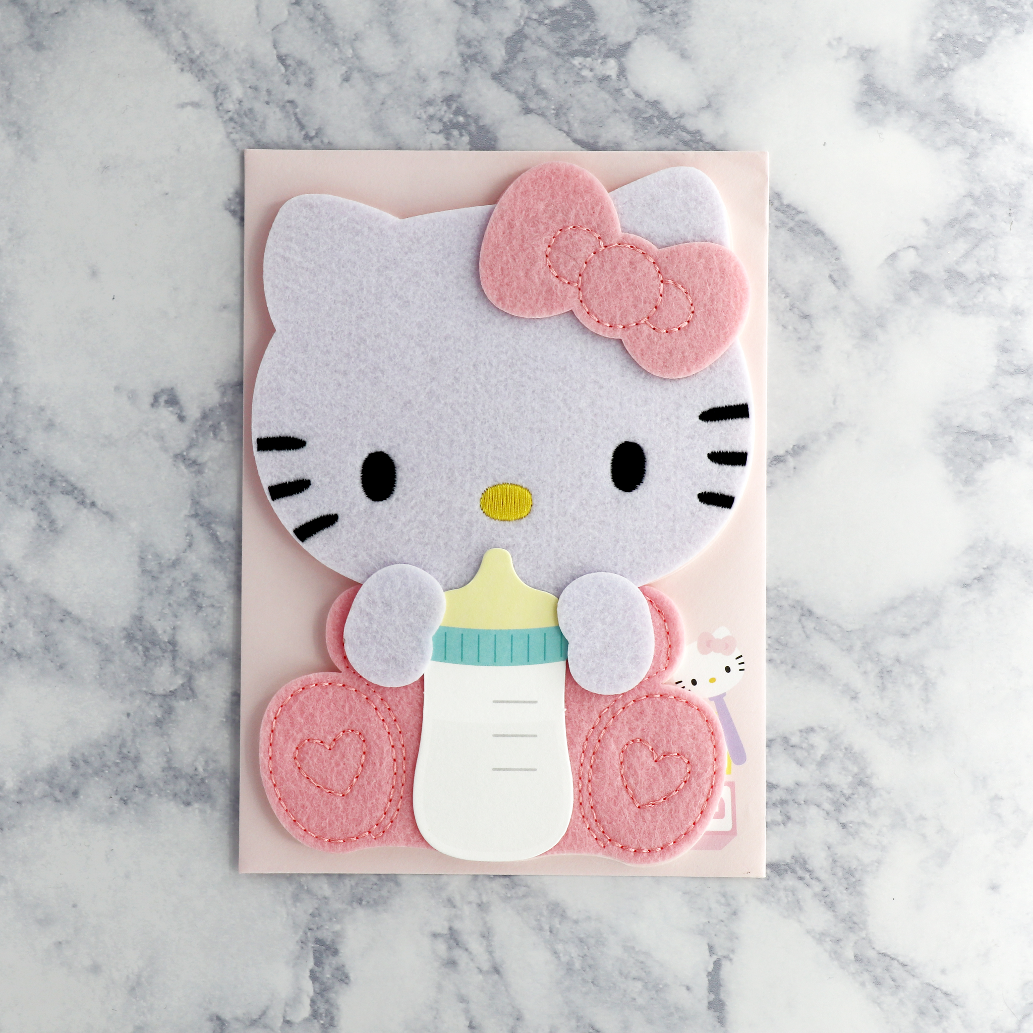 Die-Cut Hello Kitty New Baby Card