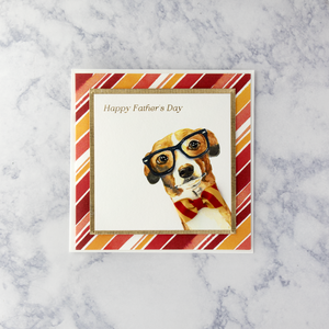 Dog In Bowtie Father's Day Card