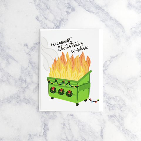 Dumpster Fire Christmas Card