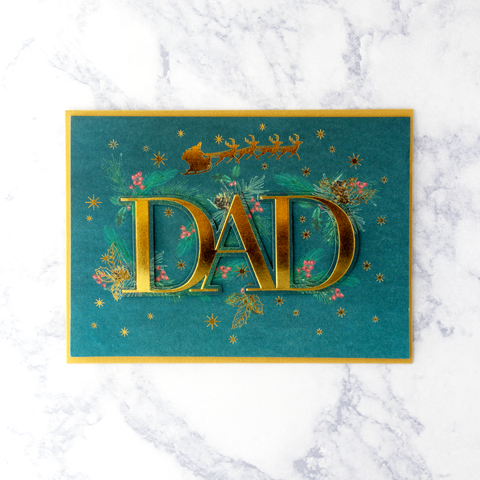 Elegant Lettering Christmas Card (Dad)