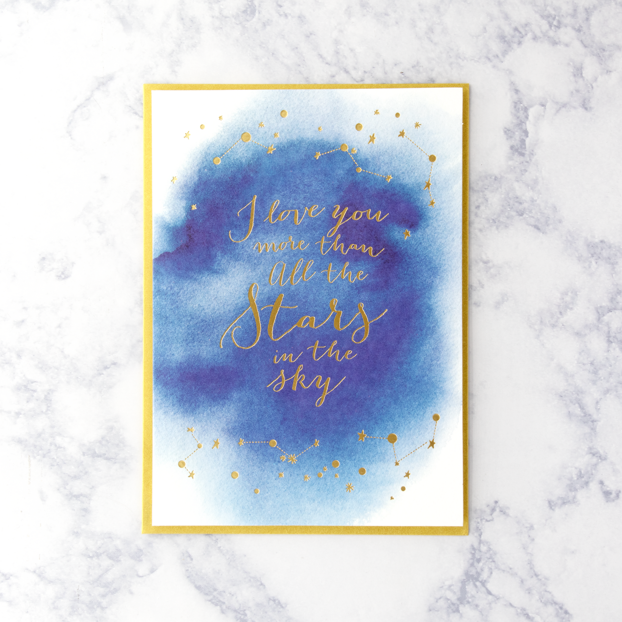 Elegant Star Quote Anniversary Card