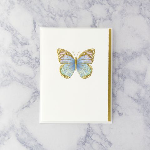 Embossed Butterfly Blank Card