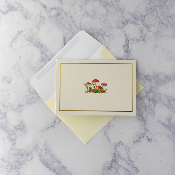 Embossed Mushroom Boxed Cards (Set of 14)