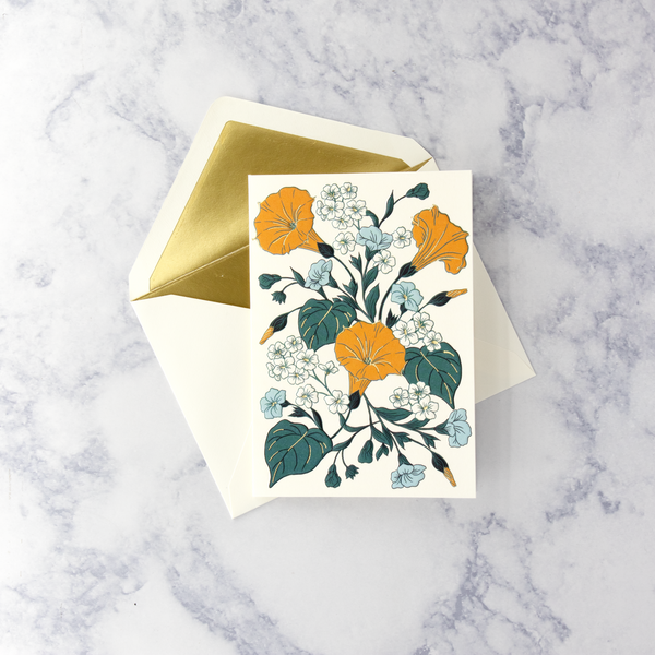 Embossed Nightshade Floral Boxed Notes (Set of 12)