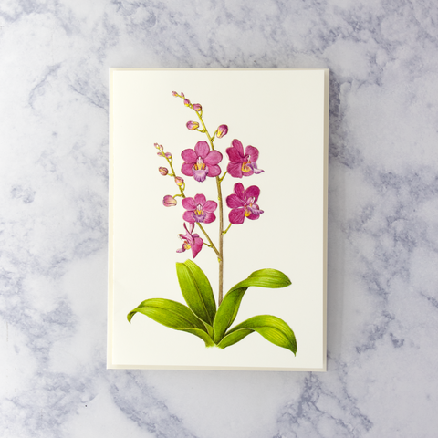 Embossed Orchid Mother's Day Card