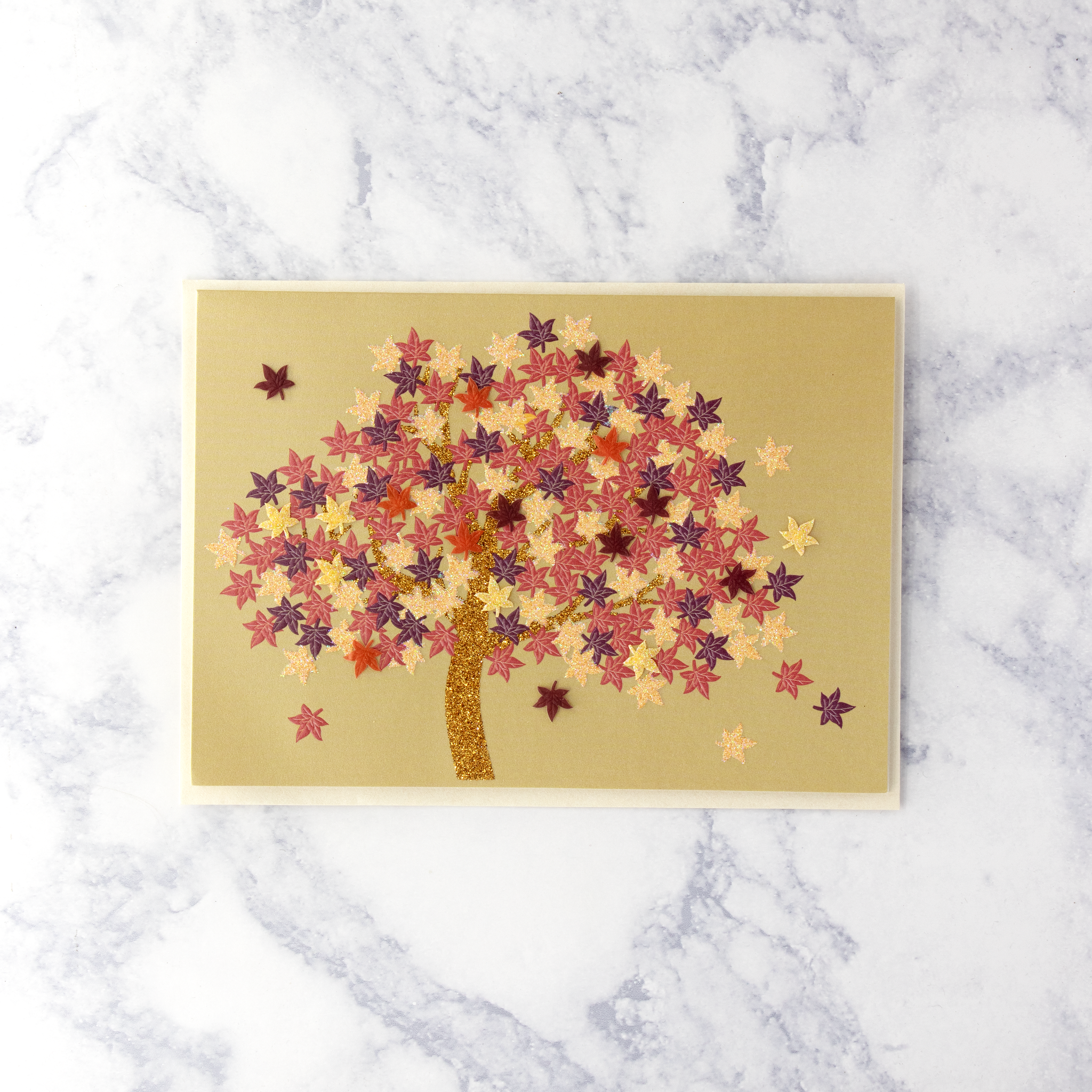 Fall Maple Tree Thanksgiving Card