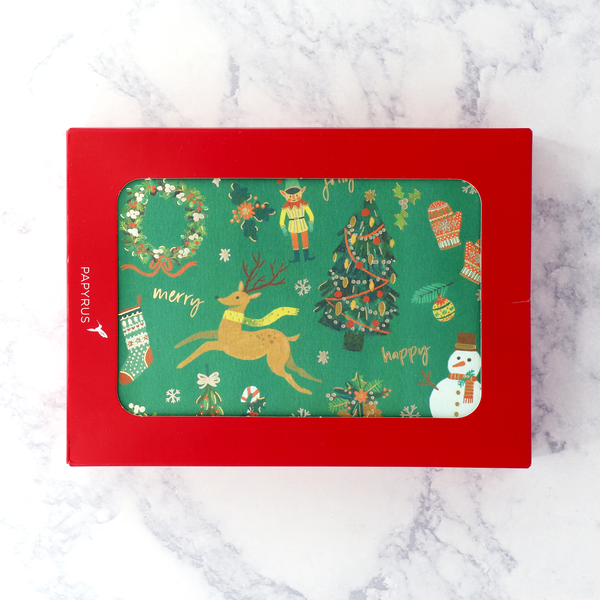 Festive Icons Christmas Boxed Cards (Set of 14)