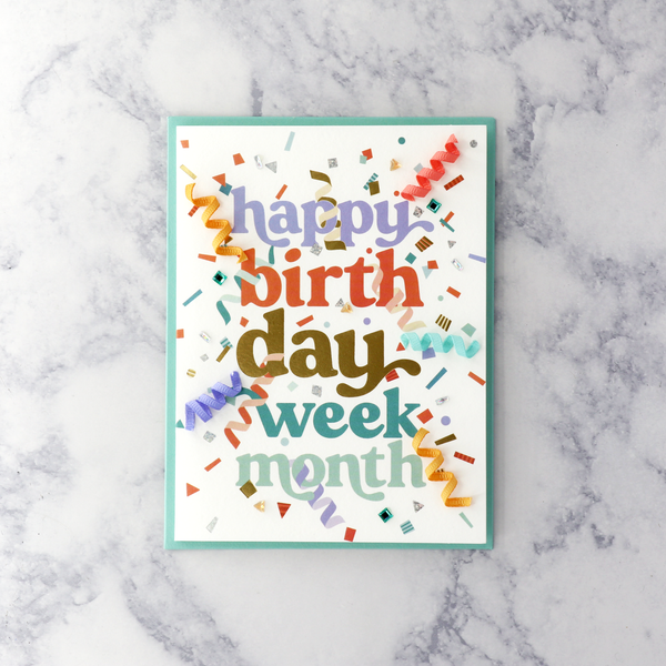 Festive "Everything" Birthday Card