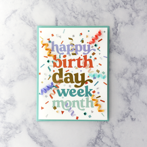 Festive "Everything" Birthday Card