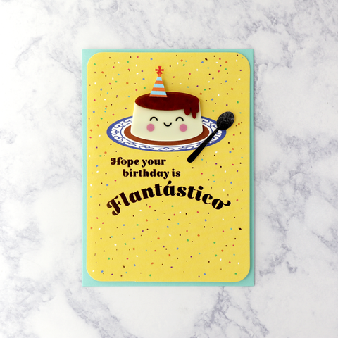 Flantastico "Sweet Moment" Spanish Birthday Card