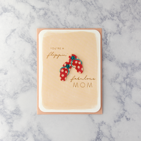 Flip Flops Mother's Day Card (For Mom)