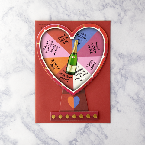 Die-Cut Flirty Spinner Valentine's Day Card