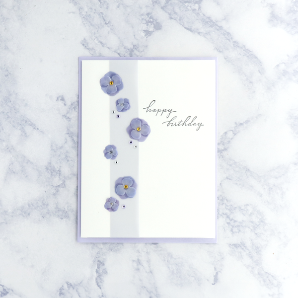 Floral Band Birthday Card