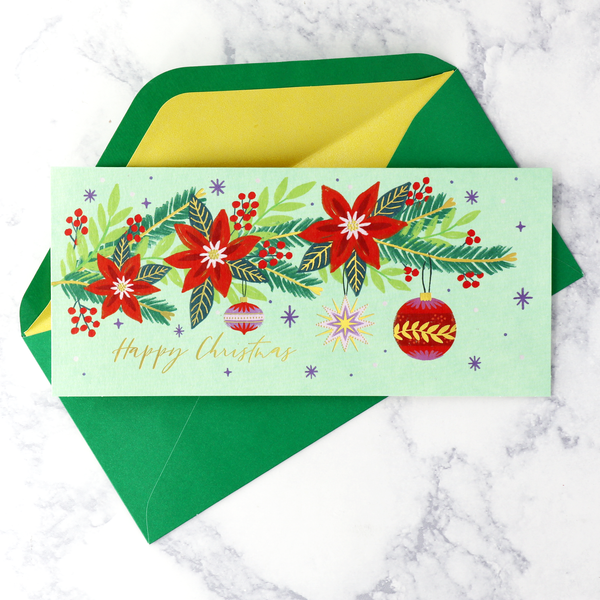 Floral Branch Christmas Boxed Cards (Set of 16)