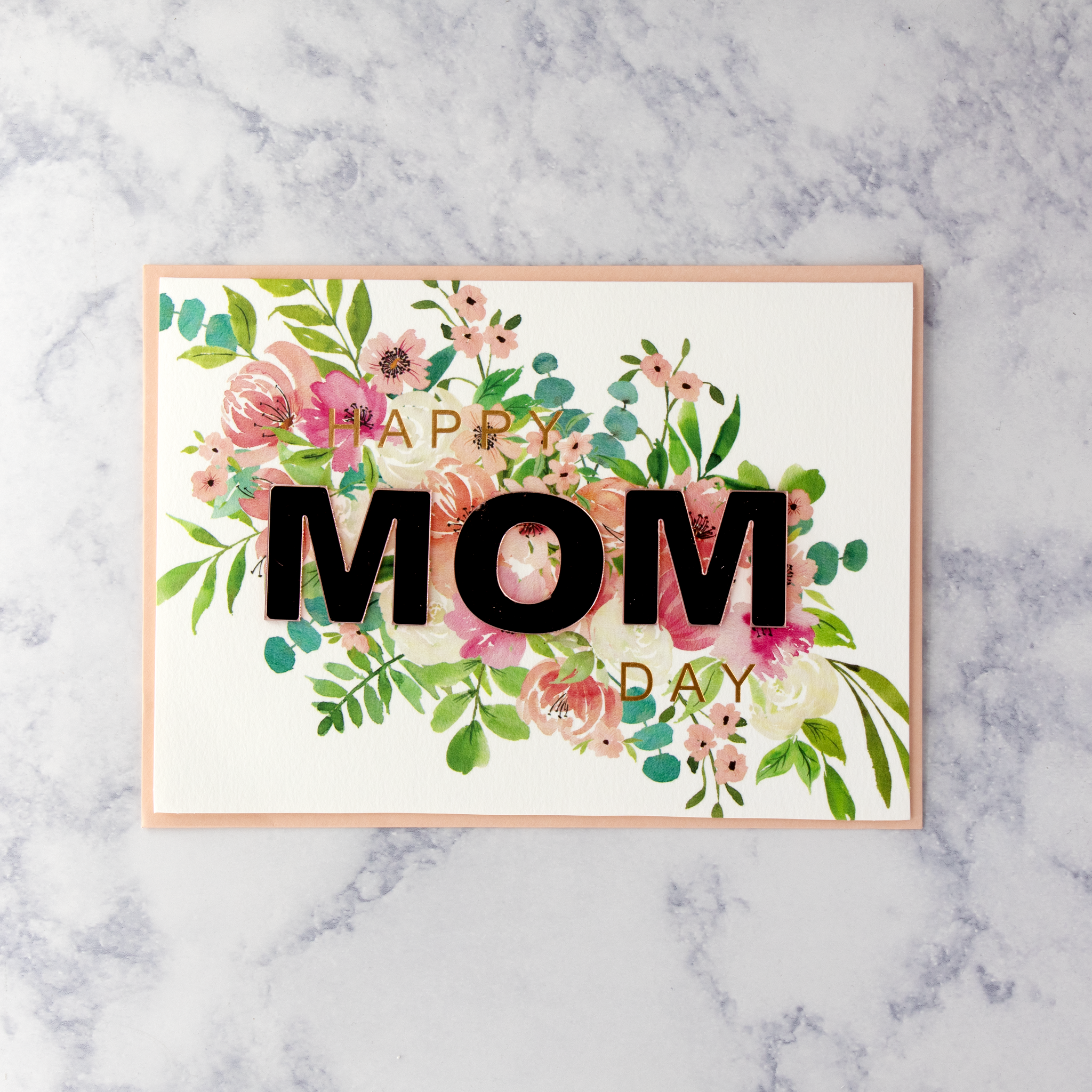 Floral Lettering Mother's Day Card