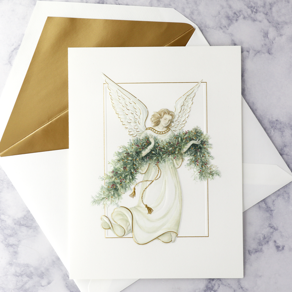 Foil Stamped Fair Angel Christmas Boxed Notes (Set of 10)