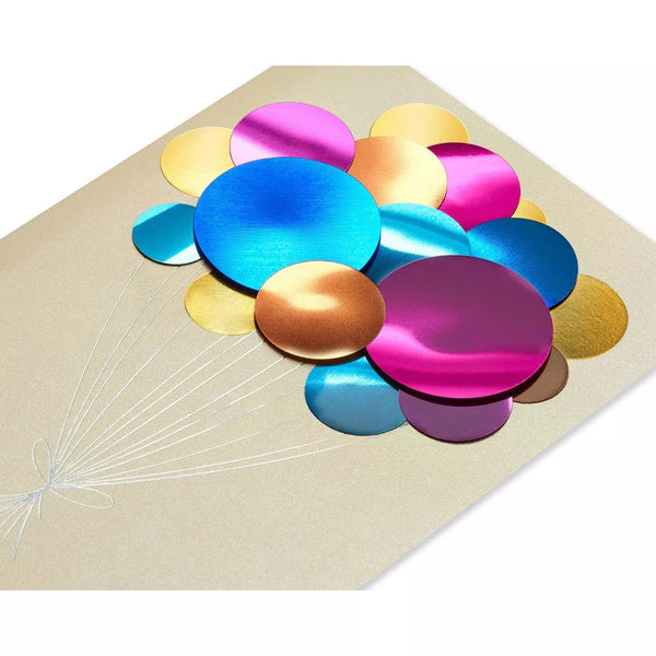 Pailette Balloons Birthday Card