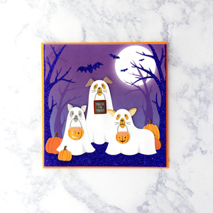 Ghost Animals Halloween Card