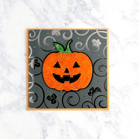 Glam Pumpkin Halloween Card