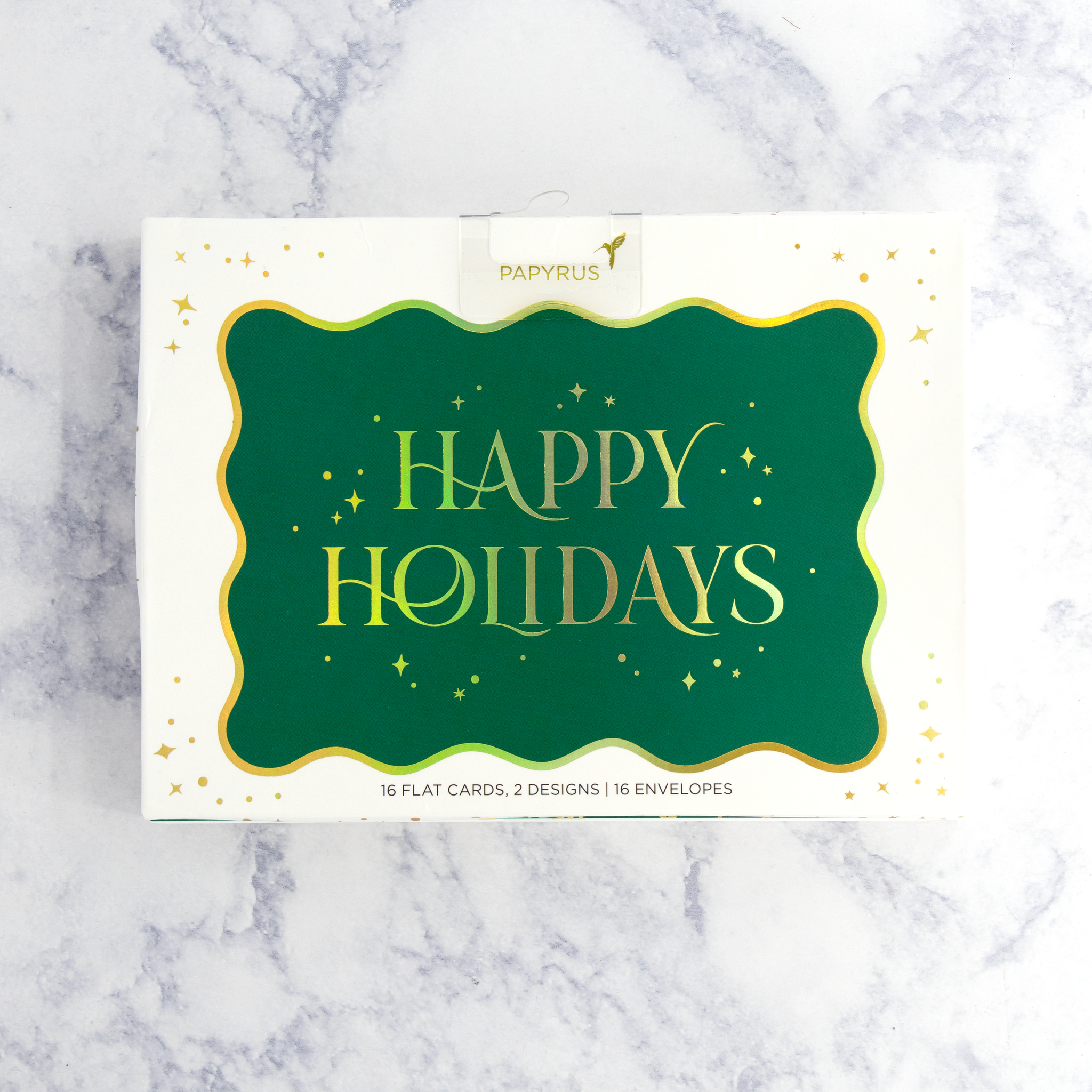 Gold Lettering Holiday Boxed Notes (Set of 16)