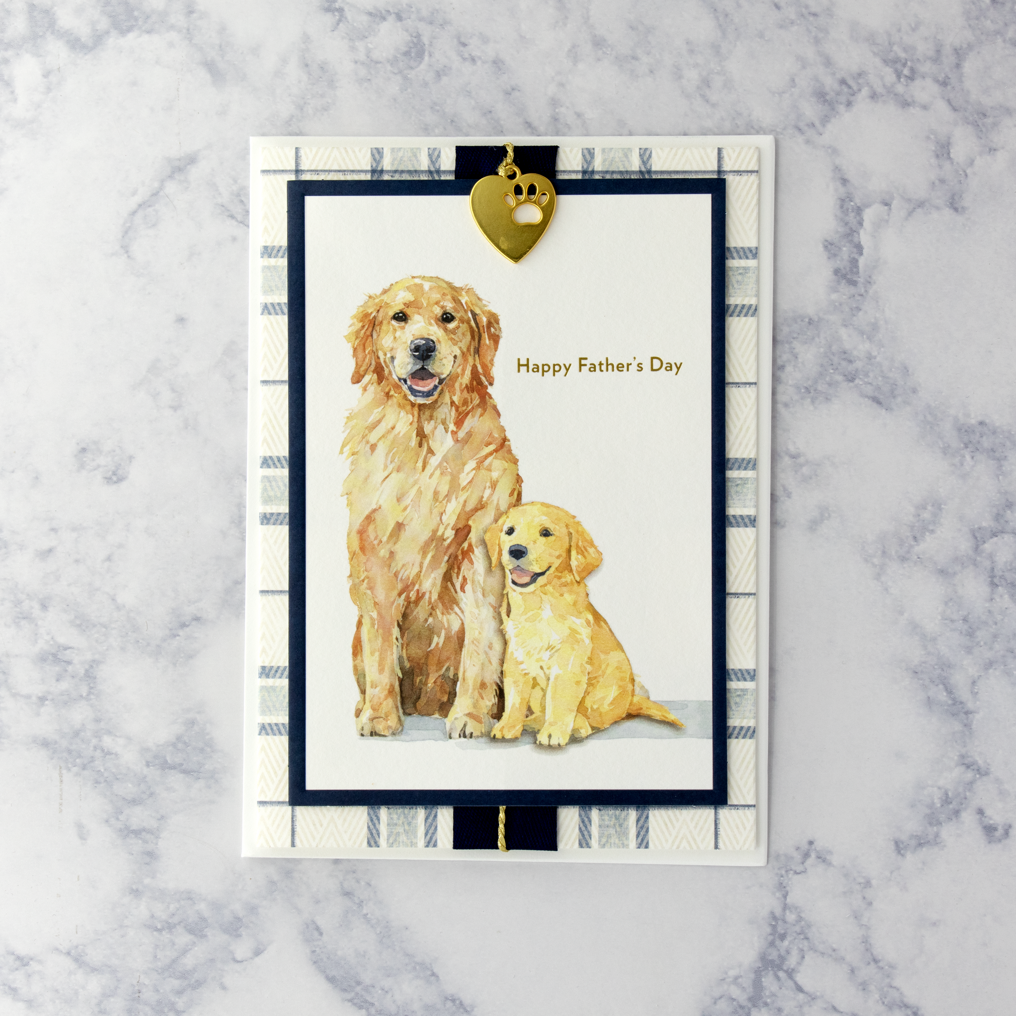 Golden Retriever Dogs Father's Day Card (Dad)