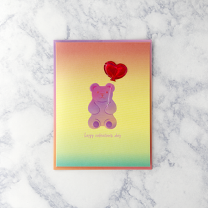 Gummy Bear Valentine’s Day Card