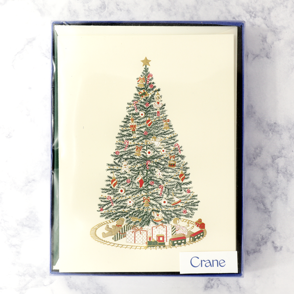 Hand Engraved Christmas Morning Tree Christmas Boxed Notes (Set of 10)