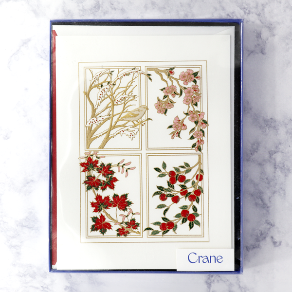 Hand Engraved Four Seasons Holiday Boxed Notes (Set of 10)