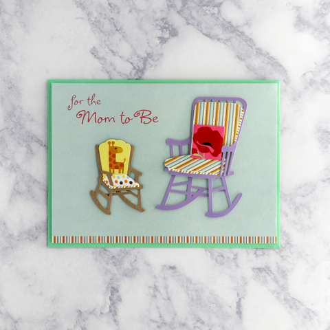 Handmade Baby Chair Mother's Day Card