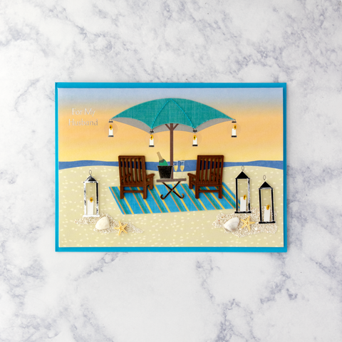 Handmade Beach Chairs Father's Day Card (Husband)