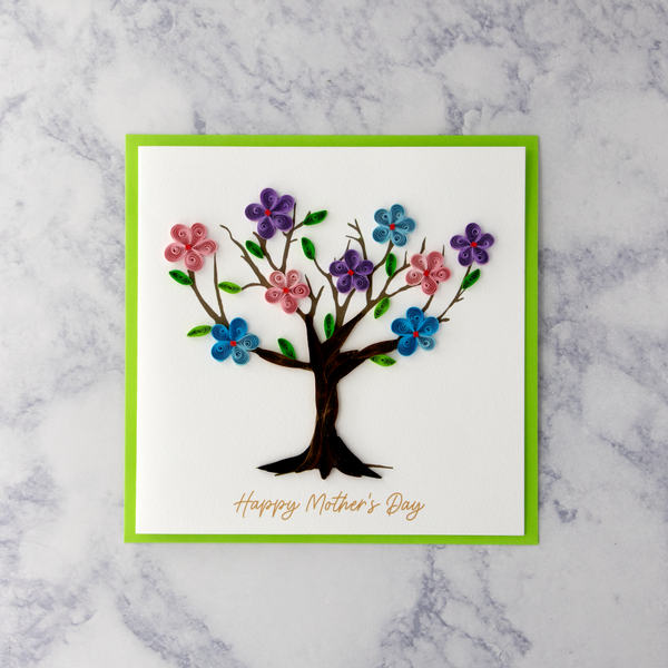 Handmade Blossom Tree Quilling Mother's Day Card