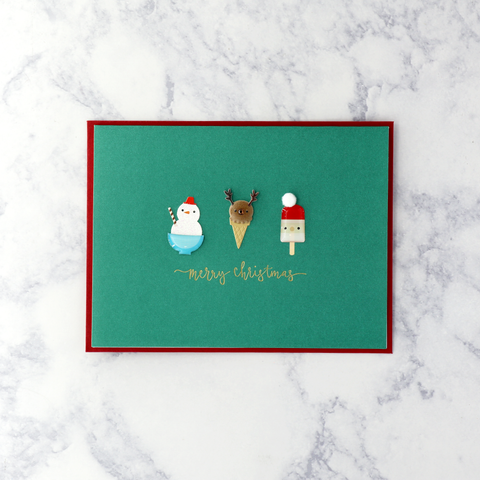 Handmade Critter Treats Christmas Card