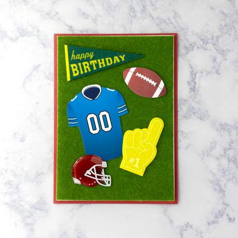 Handmade Football Birthday Card