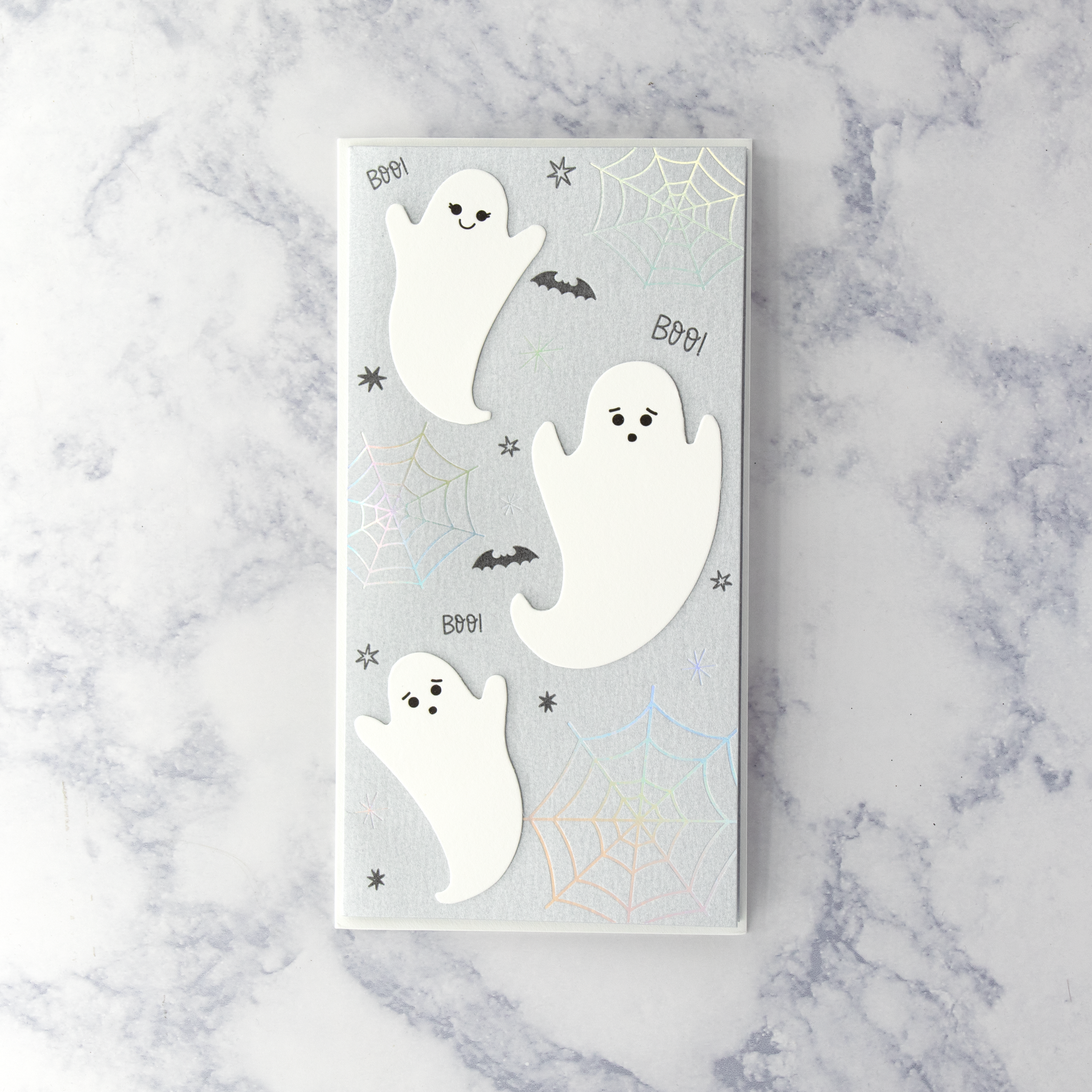 Handmade Ghosts Halloween Card