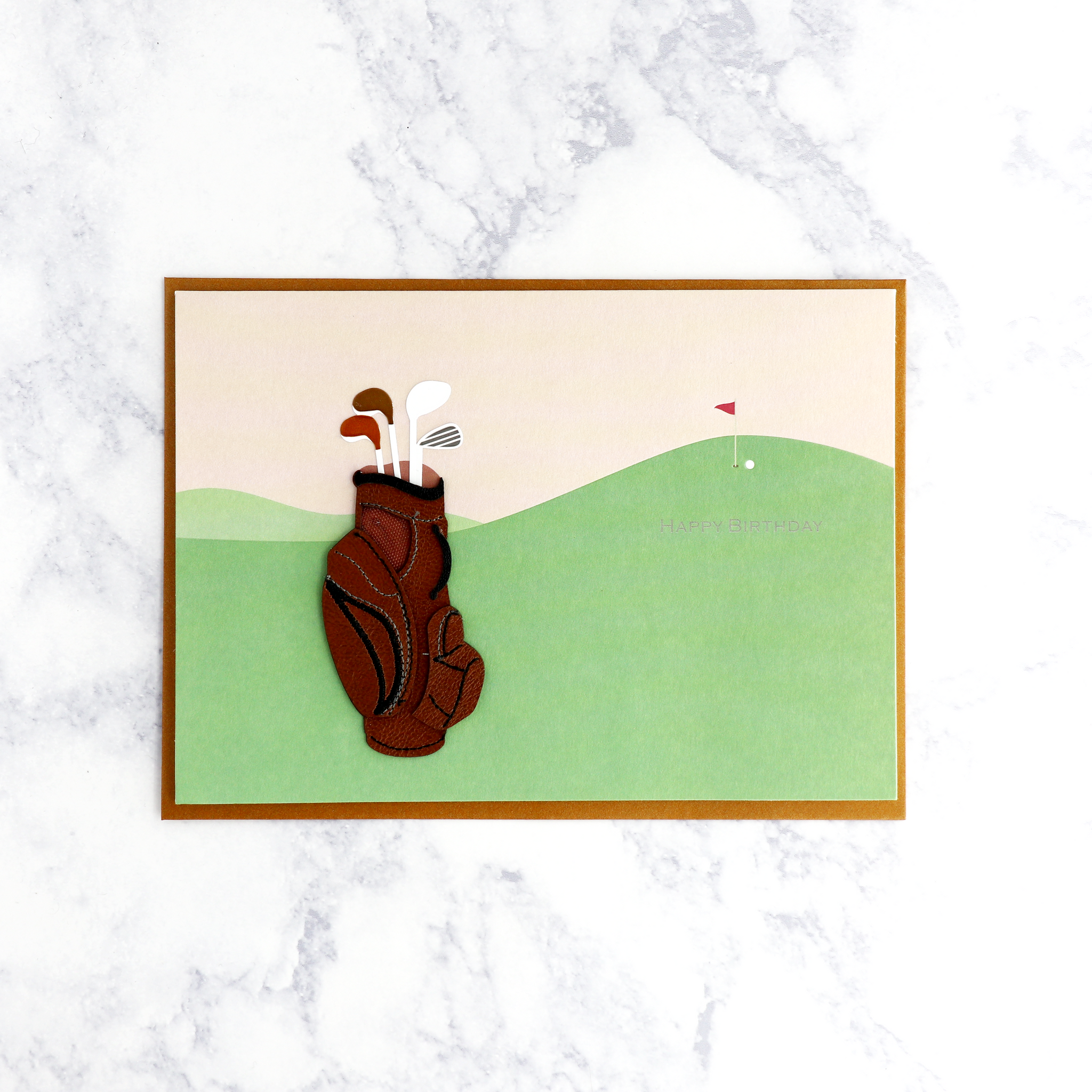 Handmade Golf Birthday Card