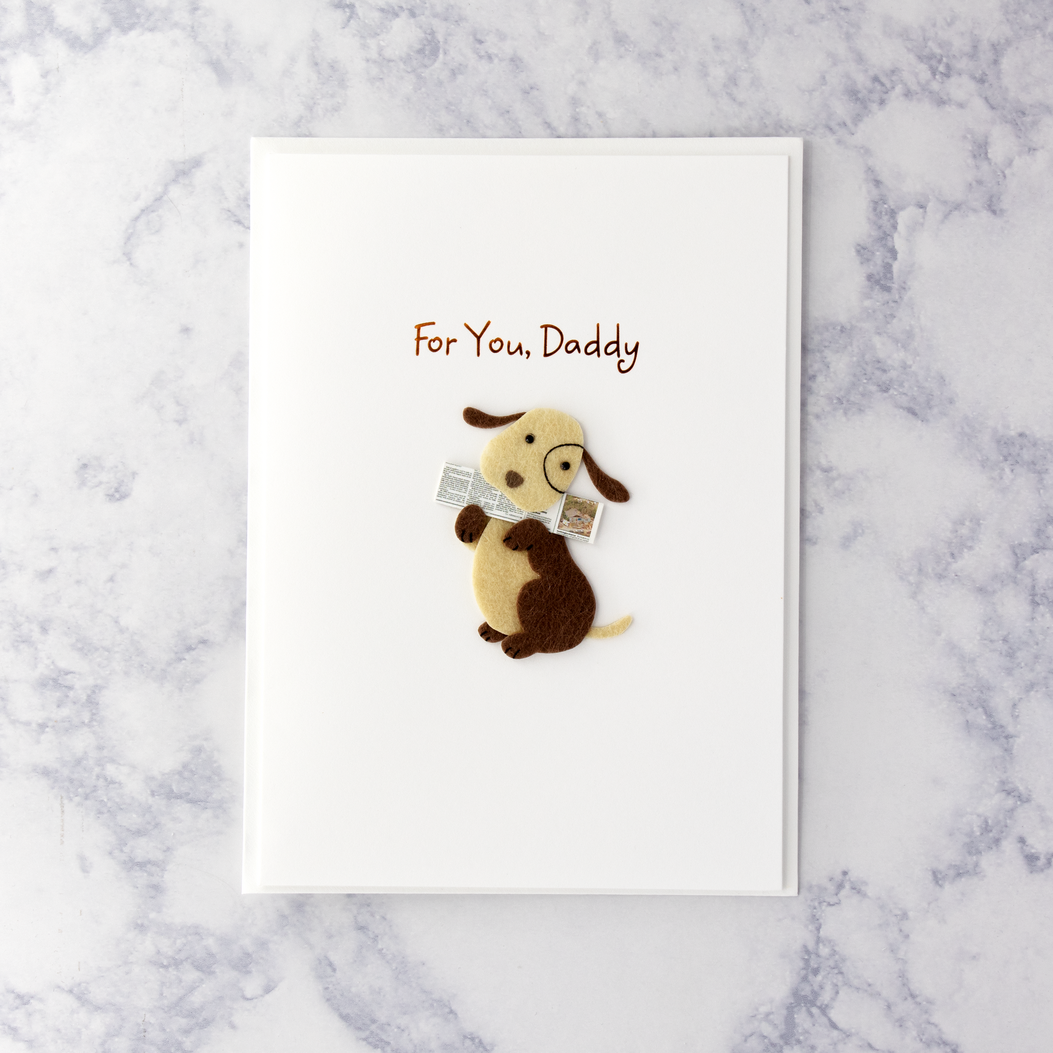 Handmade Puppy Father's Day Card (Dad)