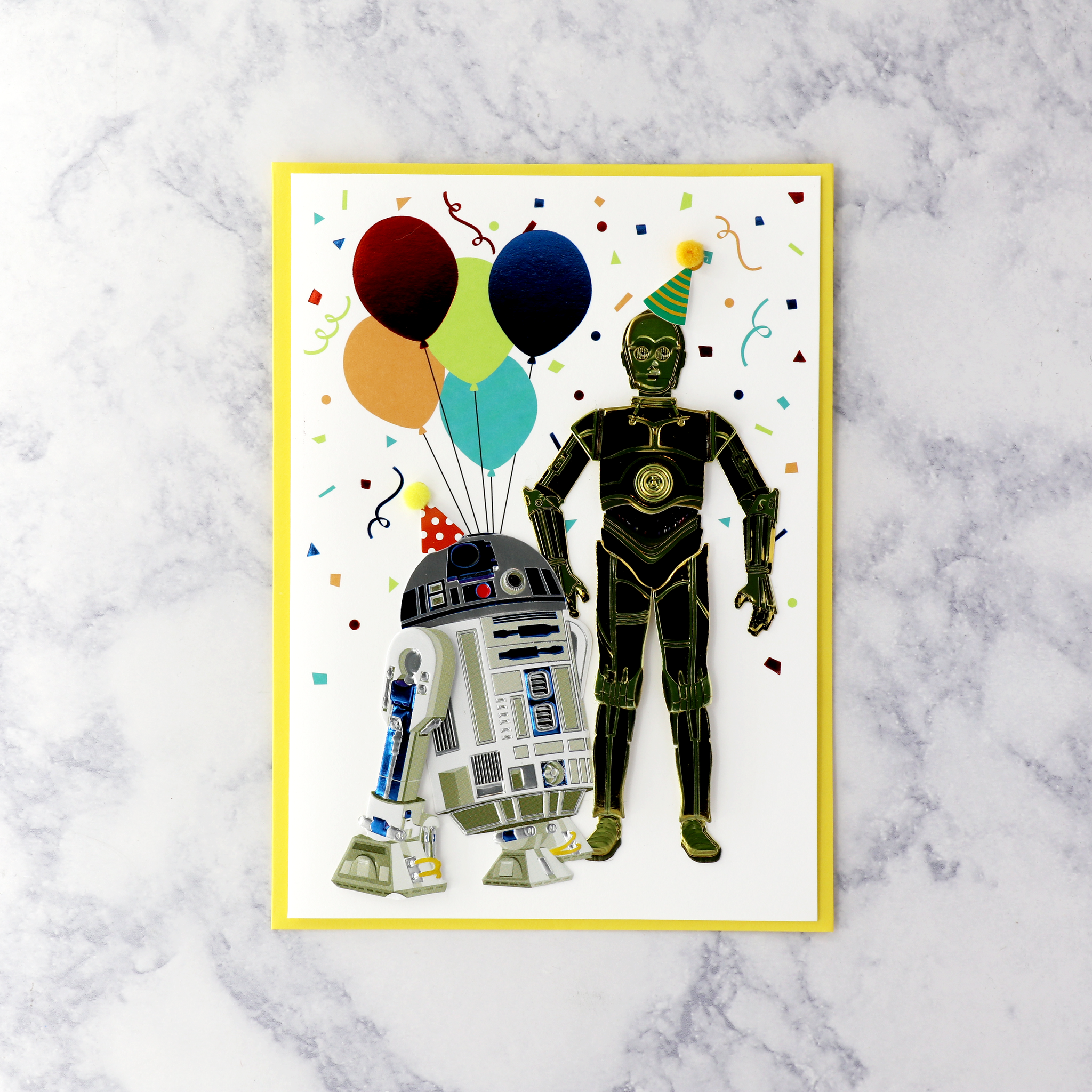 Handmade R2D2 & C3P0 Star Wars Birthday Card