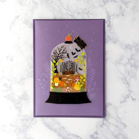 Handmade Terrarium Halloween Card