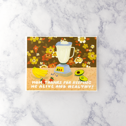 Healthy Smoothie Mother's Day Card