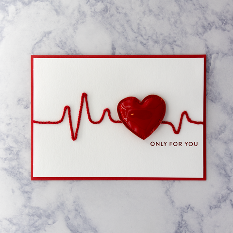 Heart Beat Valentine’s Day Card